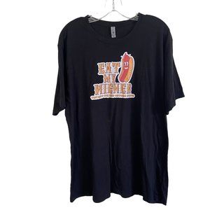 Eat My Wein*r Hotdog T-Shirt Tshirt T Shirt Tee Black XXL 2XL Next Level